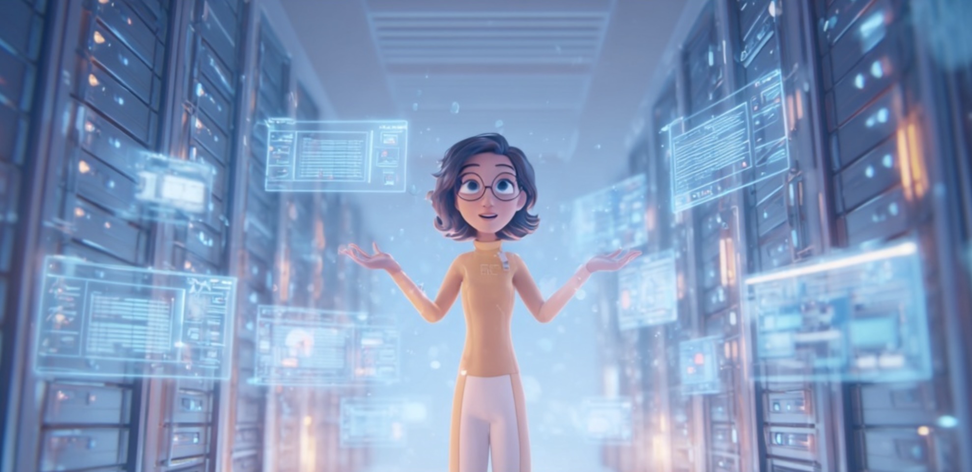 Illustration de l'hébergement web et du cloud